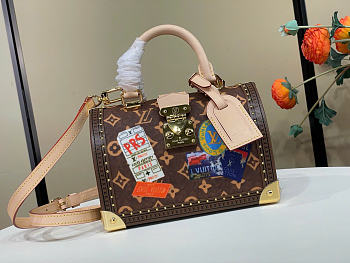 Kitlife Louis Vuitton Speedy Trunk 20 Bag Travel Sticker Monogram Canvas M29470 21x15x13cm