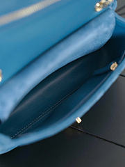 Kitlife Chanel Suede Calfskin Mini Souplissimo Mini Flap Bag Dark Blue 13x20x6cm - 5