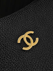 Kitlife Chanel Hobo Handbag Black Tanned Calfskin & Gold-tone Metal AS6570 21x30x9cm - 2