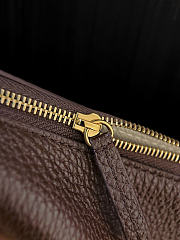 Kitlife Chanel Hobo Handbag Dark Brown Tanned Calfskin & Gold-tone Metal AS6570 21x30x9cm  - 5
