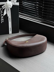 Kitlife Chanel Hobo Handbag Dark Brown Tanned Calfskin & Gold-tone Metal AS6570 21x30x9cm  - 4