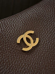 Kitlife Chanel Hobo Handbag Dark Brown Tanned Calfskin & Gold-tone Metal AS6570 21x30x9cm  - 2