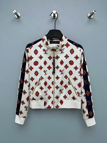 Kitlife Louis Vuitton Geometric Printed Jacket White