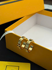Kitlife Fendi Forever Earrings Gold - 6