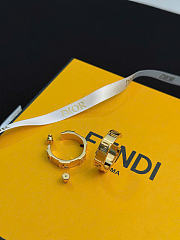 Kitlife Fendi Forever Earrings Gold - 3