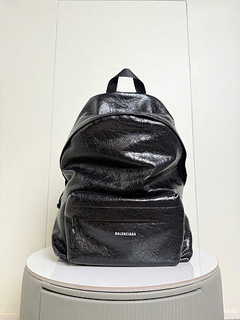 Kitlife Balenciaga Men's Explore Backpack Black 35x47x20cm
