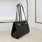 Kitlife Dior Small Shopping Bag Black Leather M1410 27x19x13.5cm  - 6