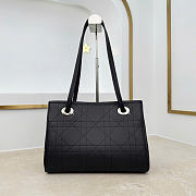 Kitlife Dior Small Shopping Bag Black Leather M1410 27x19x13.5cm  - 4