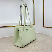Kitlife Dior Small Shopping Bag Light Green Leather M1410 27x19x13.5cm - 6