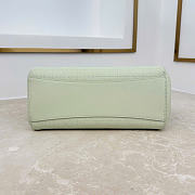 Kitlife Dior Small Shopping Bag Light Green Leather M1410 27x19x13.5cm - 5