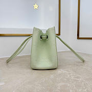 Kitlife Dior Small Shopping Bag Light Green Leather M1410 27x19x13.5cm - 3
