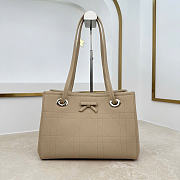Kitlife Dior Small Shopping Bag Beige Leather M1410 27x19x13.5cm - 1