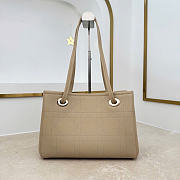 Kitlife Dior Small Shopping Bag Beige Leather M1410 27x19x13.5cm - 3