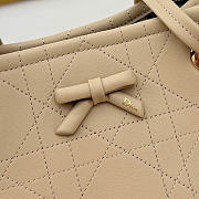 Kitlife Dior Small Shopping Bag Beige Leather M1410 27x19x13.5cm - 2