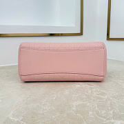 Kitlife Dior Small Shopping Bag Pink Leather M1410 27x19x13.5cm  - 6