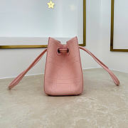 Kitlife Dior Small Shopping Bag Pink Leather M1410 27x19x13.5cm  - 5