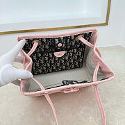 Kitlife Dior Small Shopping Bag Pink Leather M1410 27x19x13.5cm  - 2