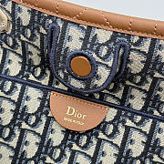 Kitlife Dior Small Shopping Bag Brown Leather M1410 27x19x13.5cm - 2
