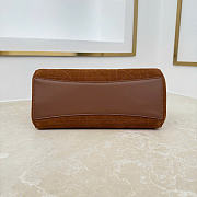 Kitlife Dior Small Shopping Bag Brown Suede Leather M1410 27x19x13.5cm - 6