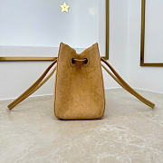 Kitlife Dior Small Shopping Bag Beige Suede Leather M1410 27x19x13.5cm  - 4