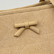 Kitlife Dior Small Shopping Bag Beige Suede Leather M1410 27x19x13.5cm  - 3