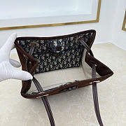 Kitlife Dior Small Shopping Bag Dark Brown Suede Leather M1410 27x19x13.5cm  - 4