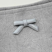 Kitlife Dior Small Shopping Bag Gray Suede Leather M1410 27x19x13.5cm - 2