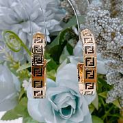 Kitlife Fendi Fendi FF Logo Circle Earrings  - 1