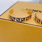 Kitlife Fendi Fendi FF Logo Circle Earrings  - 3