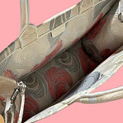 Kitlife Dior Dioriviera Medium Dior Book Tote with Strap Multicolor Dior Byzance Feathers Embroidery 36x27.5x16.5cm - 5