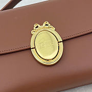 Kitlife Dior Médaillon Pouch Brown Smooth Calfskin M3671 26x11.5x4.5cm  - 5