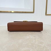 Kitlife Dior Médaillon Pouch Brown Smooth Calfskin M3671 26x11.5x4.5cm  - 2