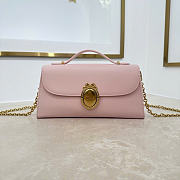 Kitlife Dior Médaillon Pouch Pink Smooth Calfskin M3671 26x11.5x4.5cm - 1