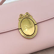 Kitlife Dior Médaillon Pouch Pink Smooth Calfskin M3671 26x11.5x4.5cm - 2