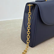 Kitlife Dior Médaillon Pouch Dark Blue Smooth Calfskin M3671 26x11.5x4.5cm - 3