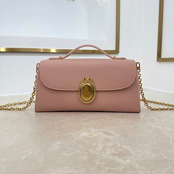 Kitlife Dior Médaillon Pouch Blush Pink Smooth Calfskin M3671 26x11.5x4.5cm