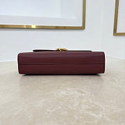 Kitlife Dior Médaillon Pouch Burgundy Smooth Calfskin M3671 26x11.5x4.5cm  - 6