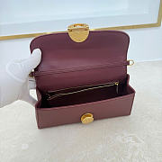 Kitlife Dior Médaillon Pouch Burgundy Smooth Calfskin M3671 26x11.5x4.5cm  - 4