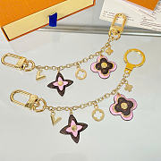 Kitlife Louis Vuitton Blooming Flowers Chain Bag Charm Pink Leather M01414 - 6