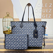 Kitlife Louis Vuitton Neverfull MM Bag Monogram Embleme Bleu M2A096 47x28x14cm  - 1