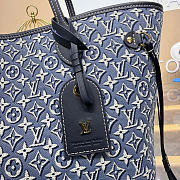 Kitlife Louis Vuitton Neverfull MM Bag Monogram Embleme Bleu M2A096 47x28x14cm  - 2