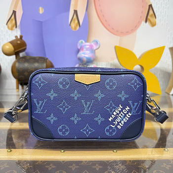 Kitlife Louis Vuitton Trocadéro Wearable Wallet Bag Dark Blue M26826 20x13x6.5cm