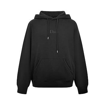 Kitlife Dior Hooded Sweatshirt with Dior Embroidery Black
