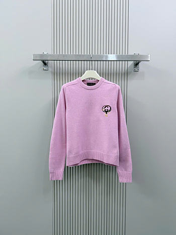 Kitlife Gucci Pink Knitted Wool Sweater  