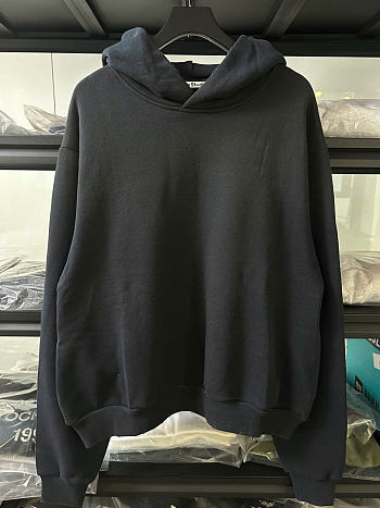 Kitlife Acne Studios Fleece Logo Hoodie in Black / White