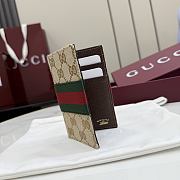 Kitlife Gucci GG Card Case Beige with Web 867346 12x7.5cm - 4