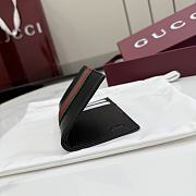 Kitlife Gucci GG Card Case Black with Web 867346 12x7.5cm  - 6
