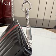 Kitlife Gucci GG Marmont Pouch With Strap Black Leather With Silver Hardware A006X2 26x13x1.5cm  - 3