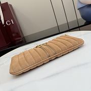 Kitlife Gucci GG Marmont Pouch With Strap Beige Sude A006X2 26x13x1.5cm  - 5