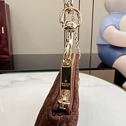 Kitlife Gucci GG Marmont Pouch With Strap Brown Sude A006X2 26x13x1.5cm  - 6